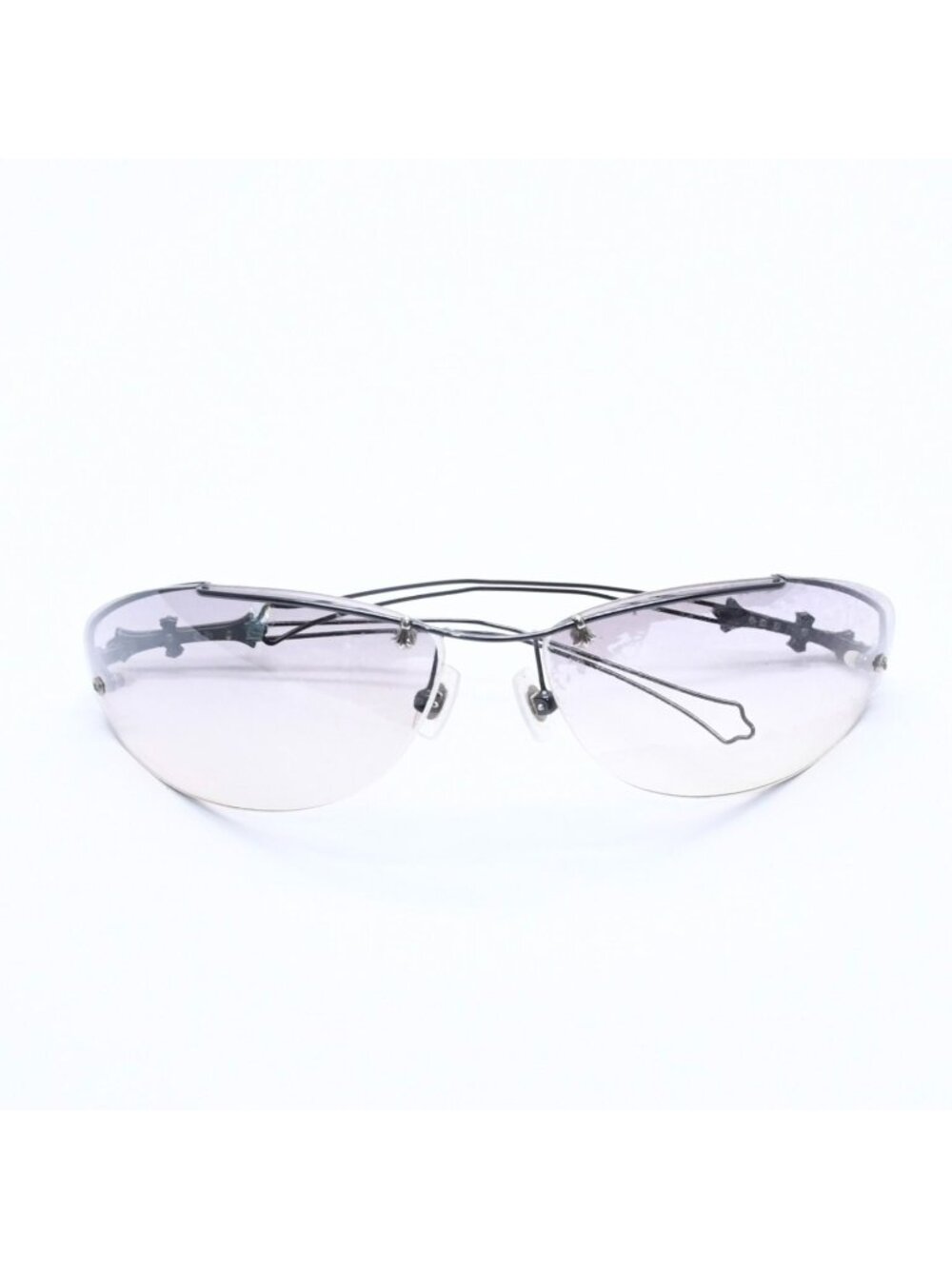 Chrome Hearts Drag Pipe Sunglasses Eyewear CH Cross Crosstail 925 Sterling
